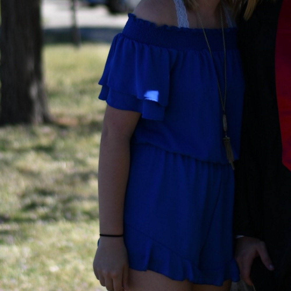 Altar’d state off the shoulder romper